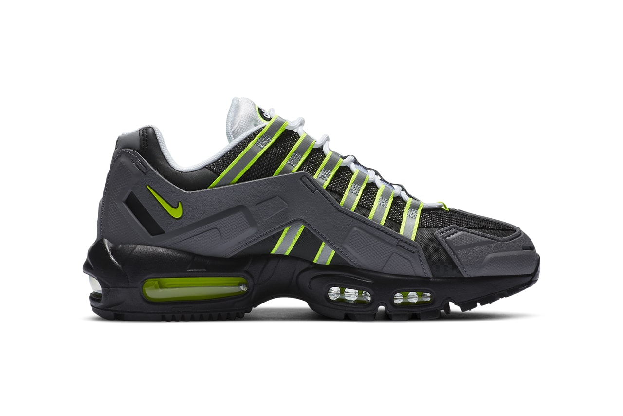 nike sportswear air max 95 ndstrkt neon yellow black medium grey CZ3591 002 official release date info photos price store list buying guide