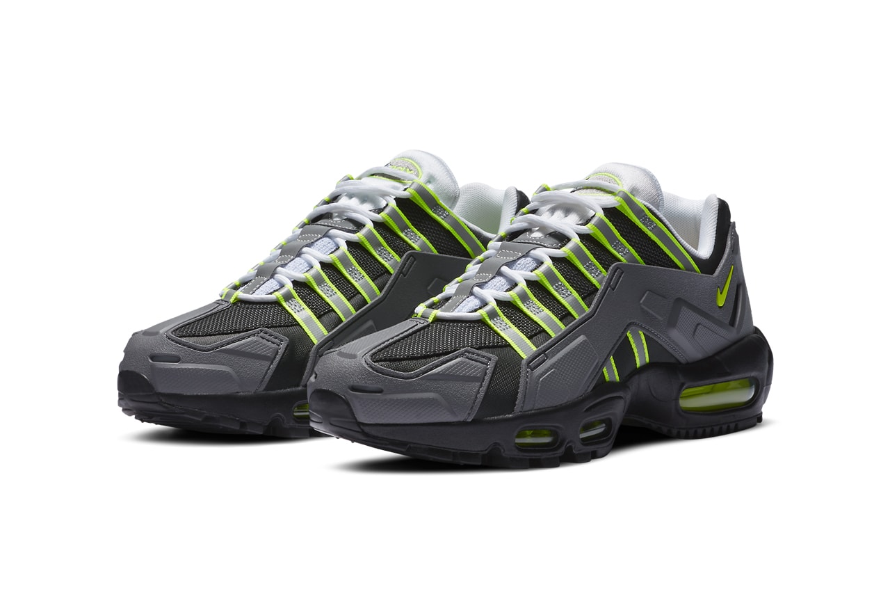 nike sportswear air max 95 ndstrkt neon yellow black medium grey CZ3591 002 official release date info photos price store list buying guide