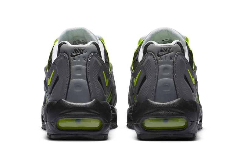 nike sportswear air max 95 ndstrkt neon yellow black medium grey CZ3591 002 official release date info photos price store list buying guide