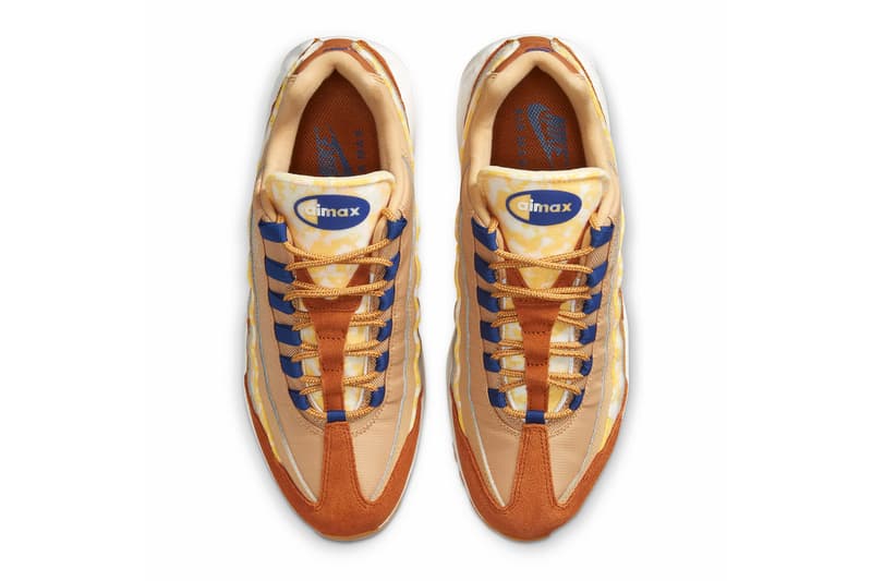 Nike Air Max 95 Twine Tawny Deep Royal Blue Sail CU1560 700 menswear streetwear fall winter 2020 collection fw20 sneakers shoes kicks trainers runners footwear