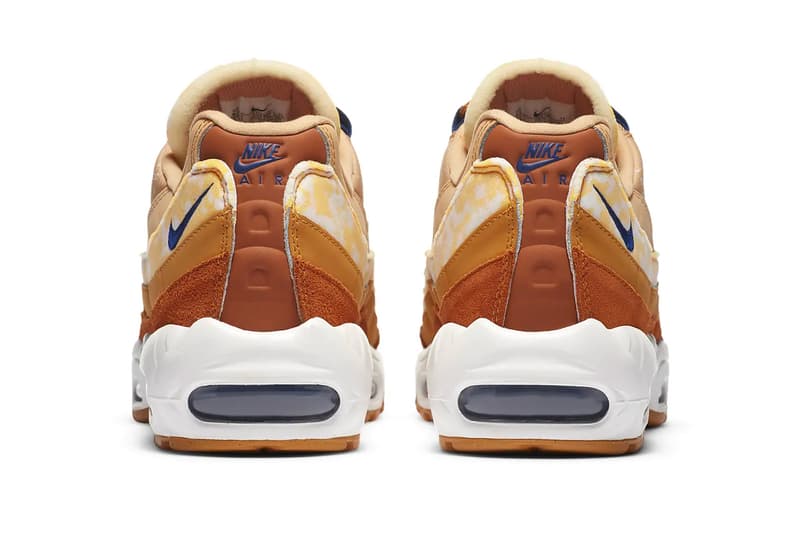 Nike Air Max 95 Twine Tawny Deep Royal Blue Sail CU1560 700 menswear streetwear fall winter 2020 collection fw20 sneakers shoes kicks trainers runners footwear