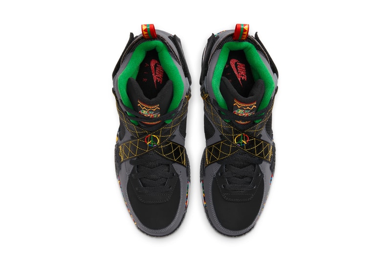 nike sportswear basketball air raid urban jungle gym dark grey multicolor pine green black blue yellow red DC1494 001 official 2020 release date info photos price store list buying guide