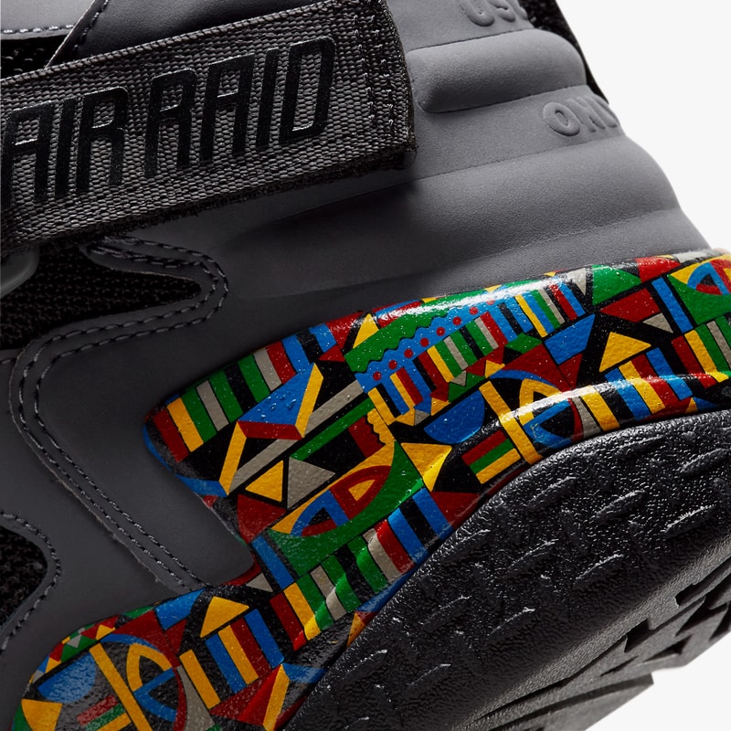nike sportswear basketball air raid urban jungle gym dark grey multicolor pine green black blue yellow red DC1494 001 official 2020 release date info photos price store list buying guide