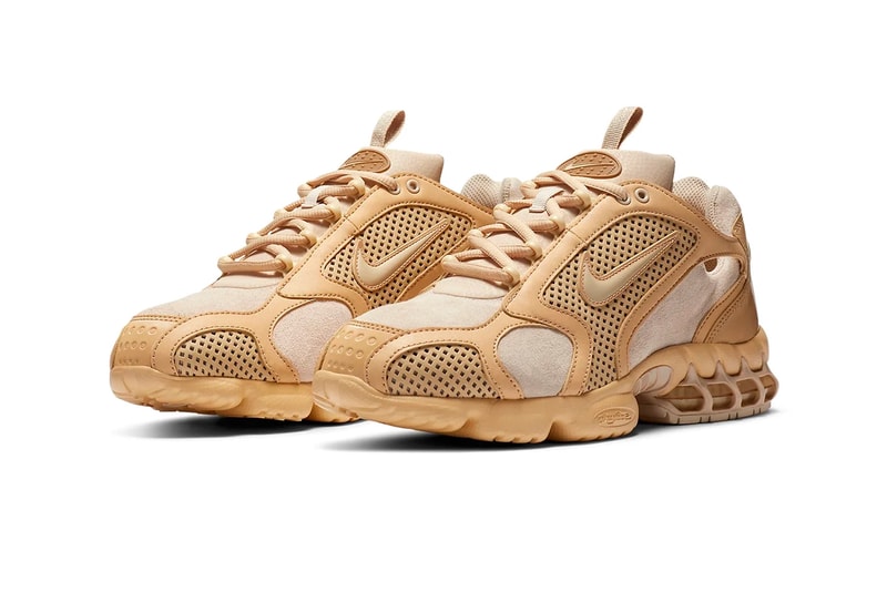 Nike Air Zoom Spiridon Cage 2 Sesame Black Release Info cu1768-001-200 Buy Price Stussy Oatmeal Suede Leather