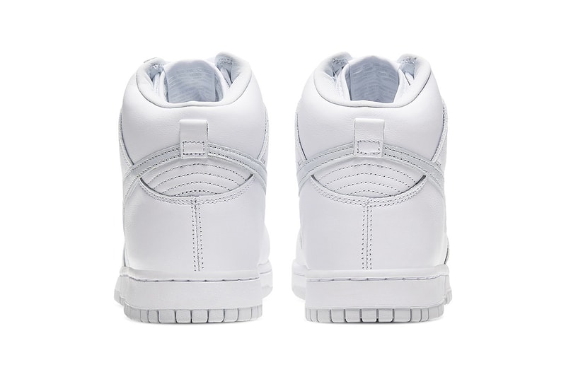 Nike Dunk High "Pure Platinum" cz8149-101 Sneaker Release Information Drop Date Cop Online Shop Footwear Swoosh SB Skateboarding Basketball Triple White Clean 