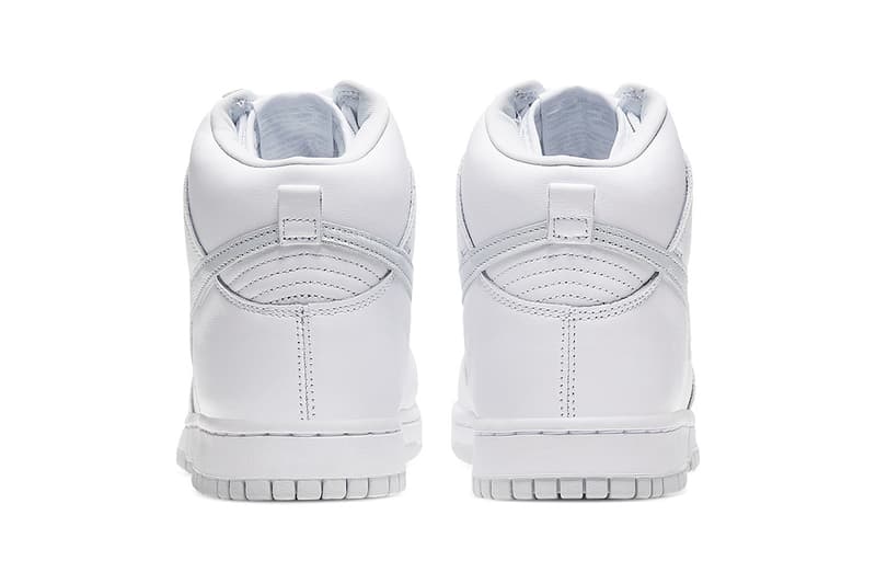 Nike Dunk High "Pure Platinum" cz8149-101 Sneaker Release Information Drop Date Cop Online Shop Footwear Swoosh SB Skateboarding Basketball Triple White Clean