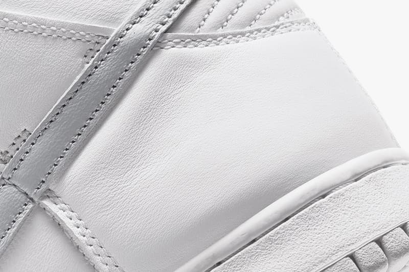 Nike Dunk High "Pure Platinum" cz8149-101 Sneaker Release Information Drop Date Cop Online Shop Footwear Swoosh SB Skateboarding Basketball Triple White Clean