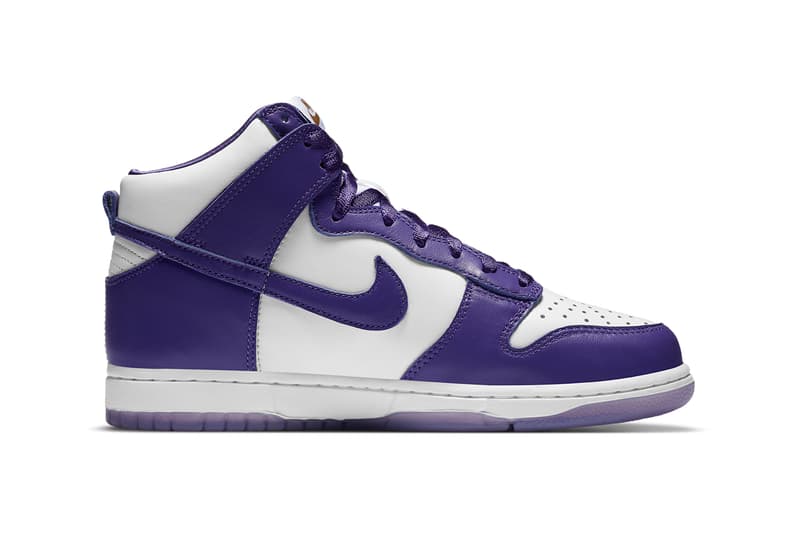 nike sportswear dunk high varsity purple white gold dc5382 100 womens official release date info photos price store list buying guide