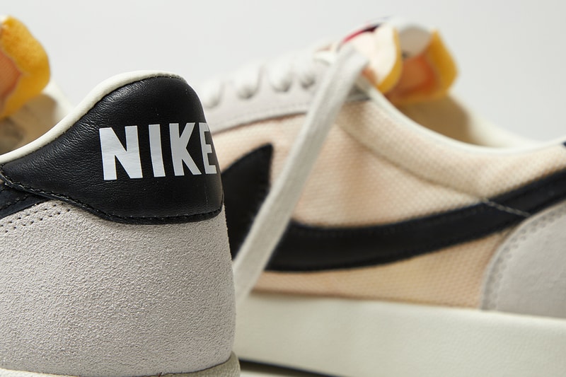 Nike Killshot OG SP "Beige/Black" Sneaker Release Information Aphrodite1994 Closer First Look Swoosh Old Skool Low Top Shoe Trainer Tennis Silhouette Minimal Clean Drop Date Shop Online Footwear dc762 100