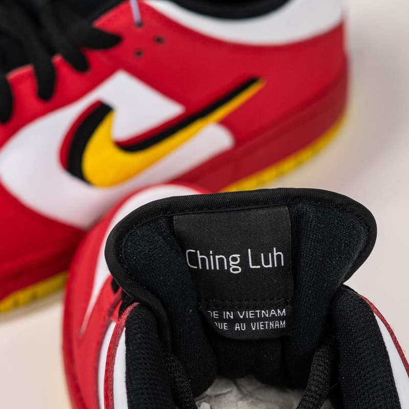 nike sb skateboarding dunk low vietnam white red yellow black 25th anniversary official release date info photos price store list buying guide