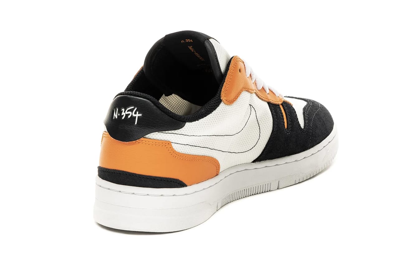 dark orange sneakers