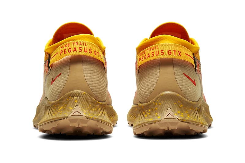 nike running Pegasus Trail 2 gore-tex dark sulphur orange red beige winter running shoes trainers trial 