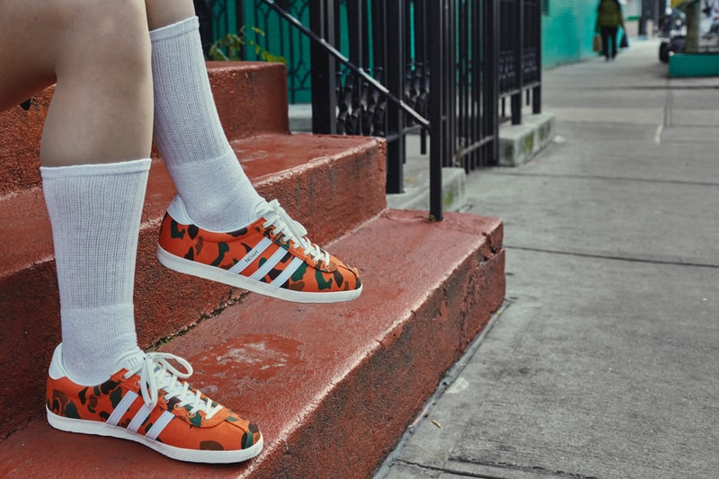 NOAH x adidas Originals Gazelle "Camo" "Cheetah" New York Label Three Stripes Collaboration OG Retro '90s 1990 Brendon Babenzien Supreme FW20 Fall Winter 2020 