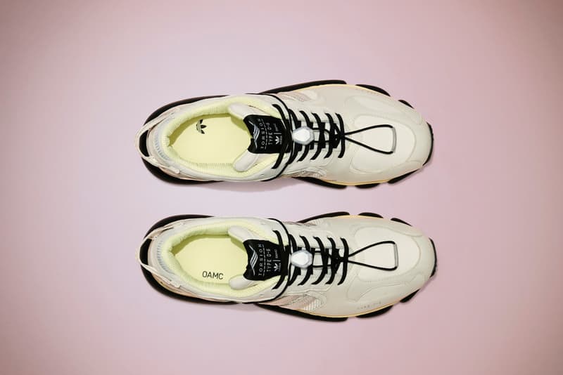 OAMC x adidas Originals Type-O6 Official Release Information Closer Look Luke Meier Campaign Imagery Drop Date Footwear Shoes Trainers Sneakers Avant-Garde Three Stripes ZX Torsion Tooling Luxury Dust White Black Olive Drab Exclusive Sand Colorways