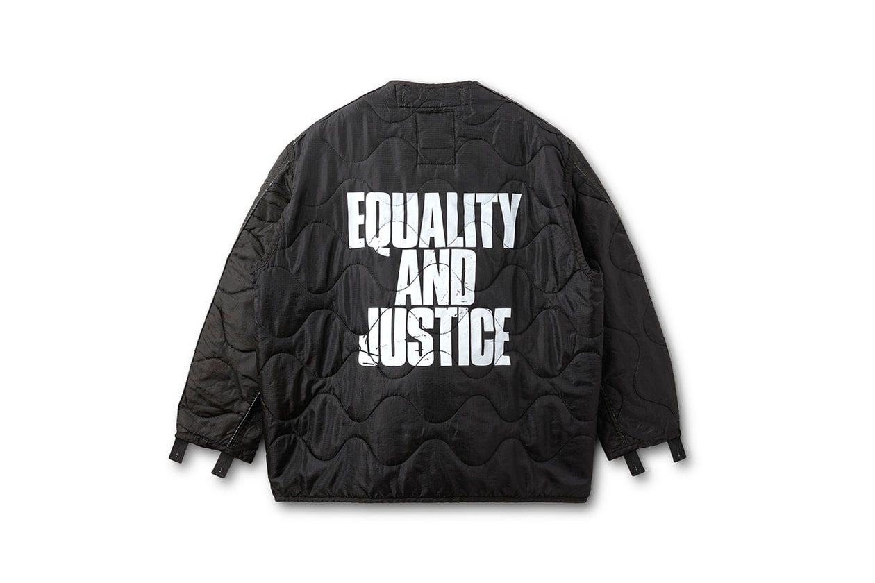 OAMC Black Lives Matter Fight Racism anti justice and equality menswear streetwear fall winter 2020 collection billboard campaign photography imagery black and white jacket t shirt