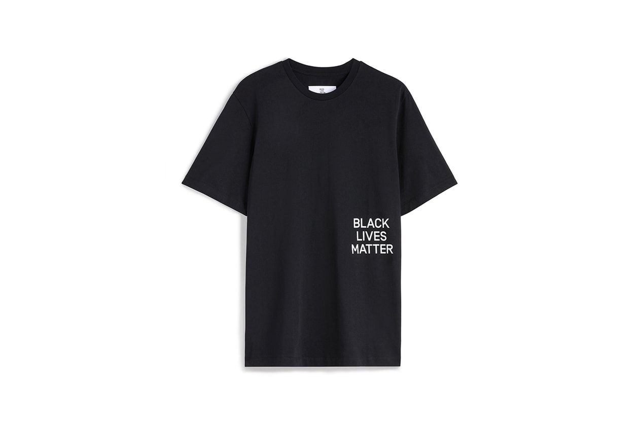 OAMC Black Lives Matter Fight Racism anti justice and equality menswear streetwear fall winter 2020 collection billboard campaign photography imagery black and white jacket t shirt