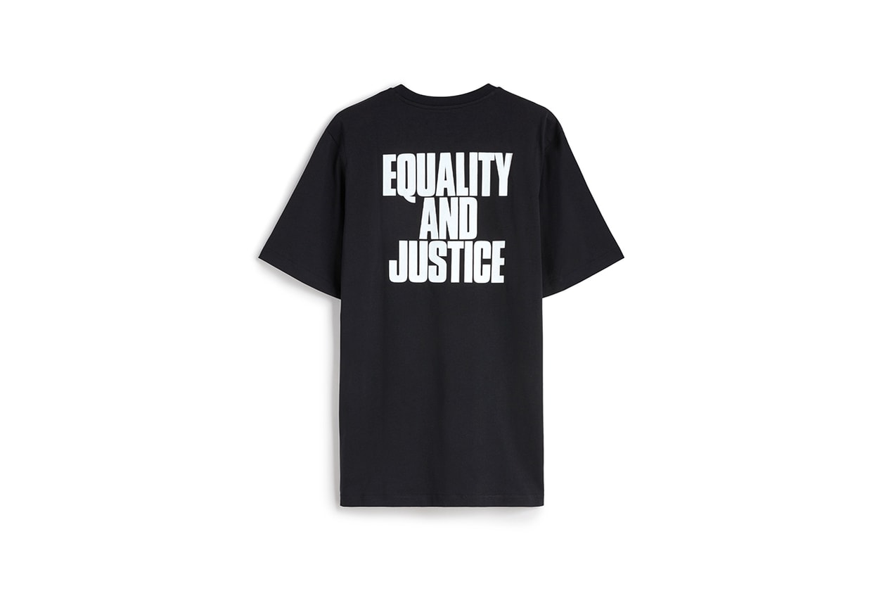 OAMC Black Lives Matter Fight Racism anti justice and equality menswear streetwear fall winter 2020 collection billboard campaign photography imagery black and white jacket t shirt