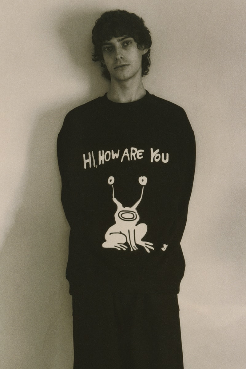 OAMC Daniel Johnston sketches artworks singer songwriter musician artist 2020 capsule collection t shirt jacket liner coach sweater hoodie graphic illustration jeremiah the innocent