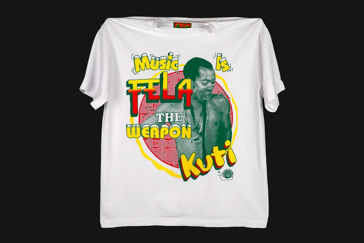Online Ceramics Capsule Afrobeat Legend Fela Kuti tribute menswear streetwear t shirts long sleeves lps albums vinyl records nigerian african tote bag sticker waterbottle accessories