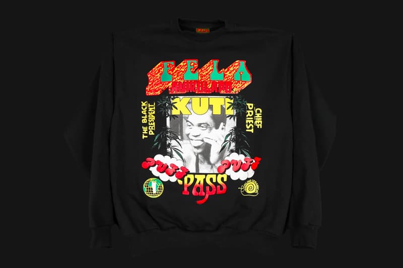 Online Ceramics Capsule Afrobeat Legend Fela Kuti tribute menswear streetwear t shirts long sleeves lps albums vinyl records nigerian african tote bag sticker waterbottle accessories