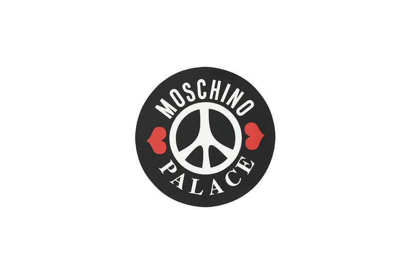 moschino palace skateboards collection collaboration shearling jackets puffers denim hoodies t shirts release fall winter 2020 milk carton duck logo shirt jeans jacket motorcycle bell helmet jeremy scott