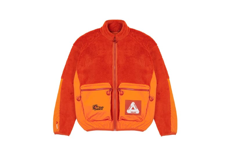 palace tracksuits holiday 2020 release information orange fleece white black matching