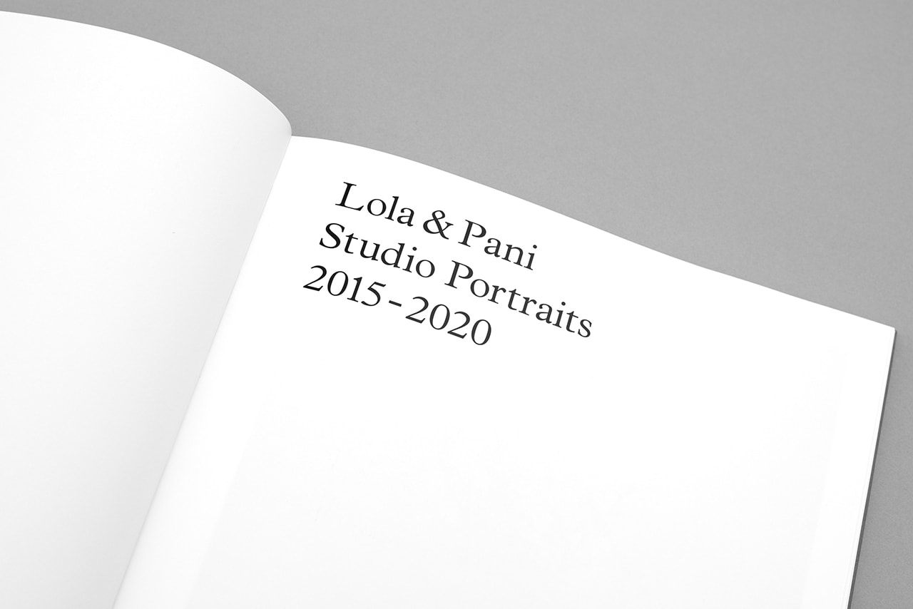 Lola & Pani Studio Portraits 2015-2020' Art Book