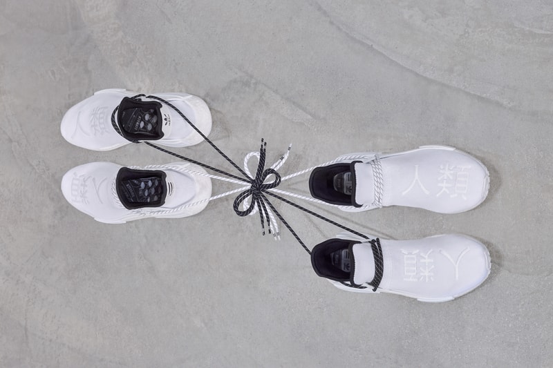 pharrell williams adidas originals nmd hu human race core white black GY0092 official release date info photos price store list buying guide