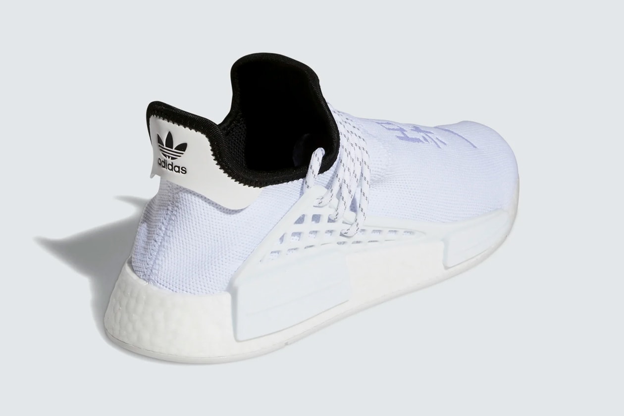 pharrell williams adidas originals nmd hu human race core white black GY0092 official release date info photos price store list buying guide