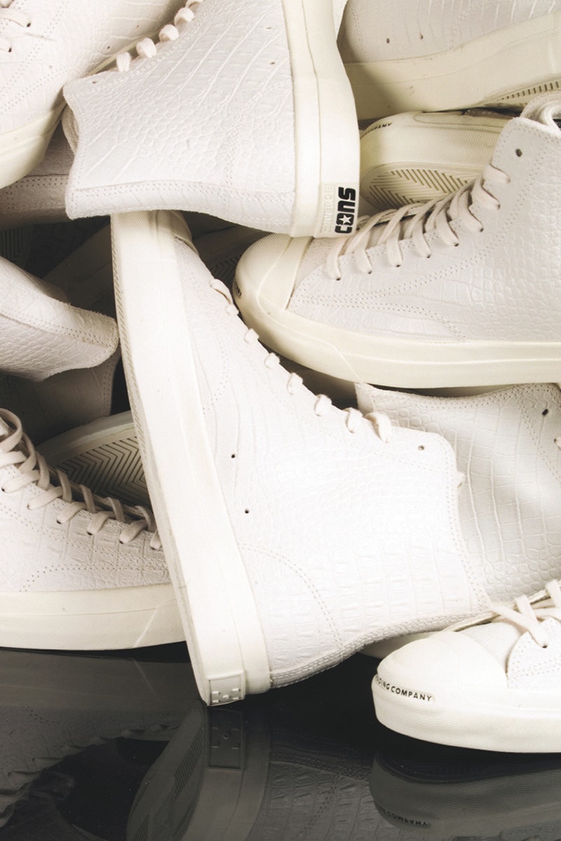 pop trading company converse cons jack purcell pro hi ox dragonskin dark purple white release information amsterdam