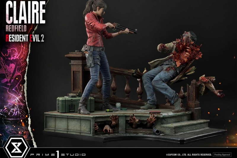 prime 1 studio capcom resident evil 2 leon s kennedy claire redfield video game statue model collectible toy