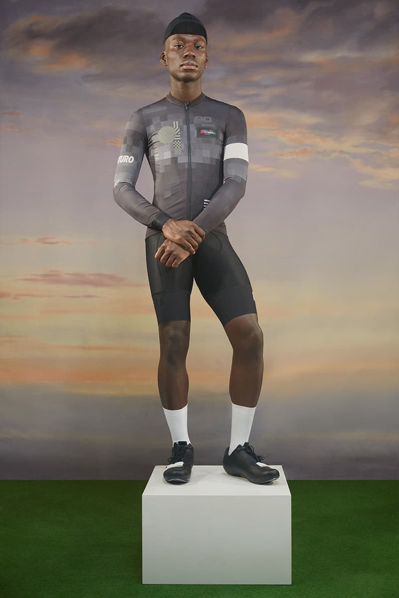 rapha cycling future collection tour de France 1990 football card photoshoot