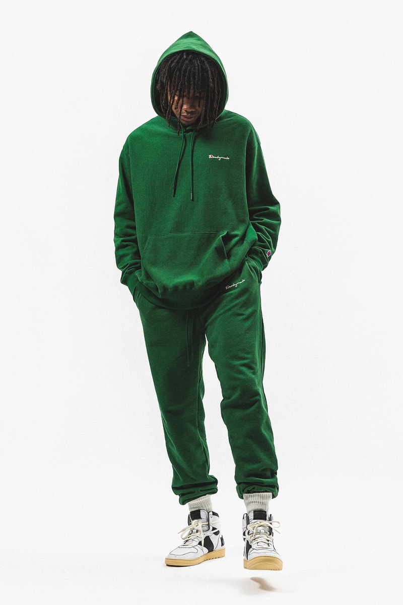 READYMADE FW20 Collection Editorial by HBX fall winter 2020 yuta hosokawa champion logo sweaters tee shirts