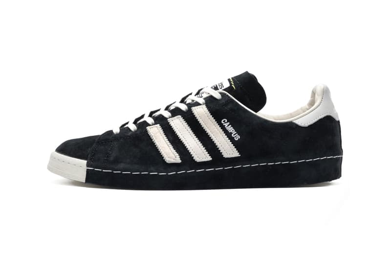 RECOUTURE x adidas Originals Campus 80s "Black/White" "Beige" Suede Sole Unit Detailing Extended Deconstructed Collaboration Three Stripes Drop Date Closer First Look Release Information