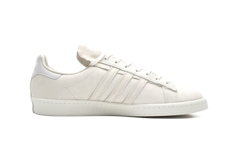 RECOUTURE x adidas Originals Campus 80s "Black/White" "Beige" Suede Sole Unit Detailing Extended Deconstructed Collaboration Three Stripes Drop Date Closer First Look Release Information