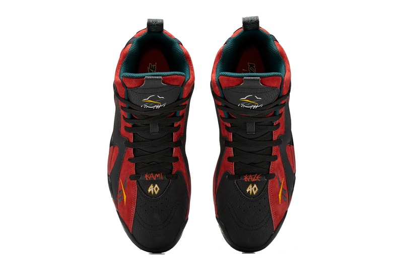 reebok kamikaze ii 2 mars red black forrest green yellow fz4006 shawn kemp official release date info photos price store list buying guide