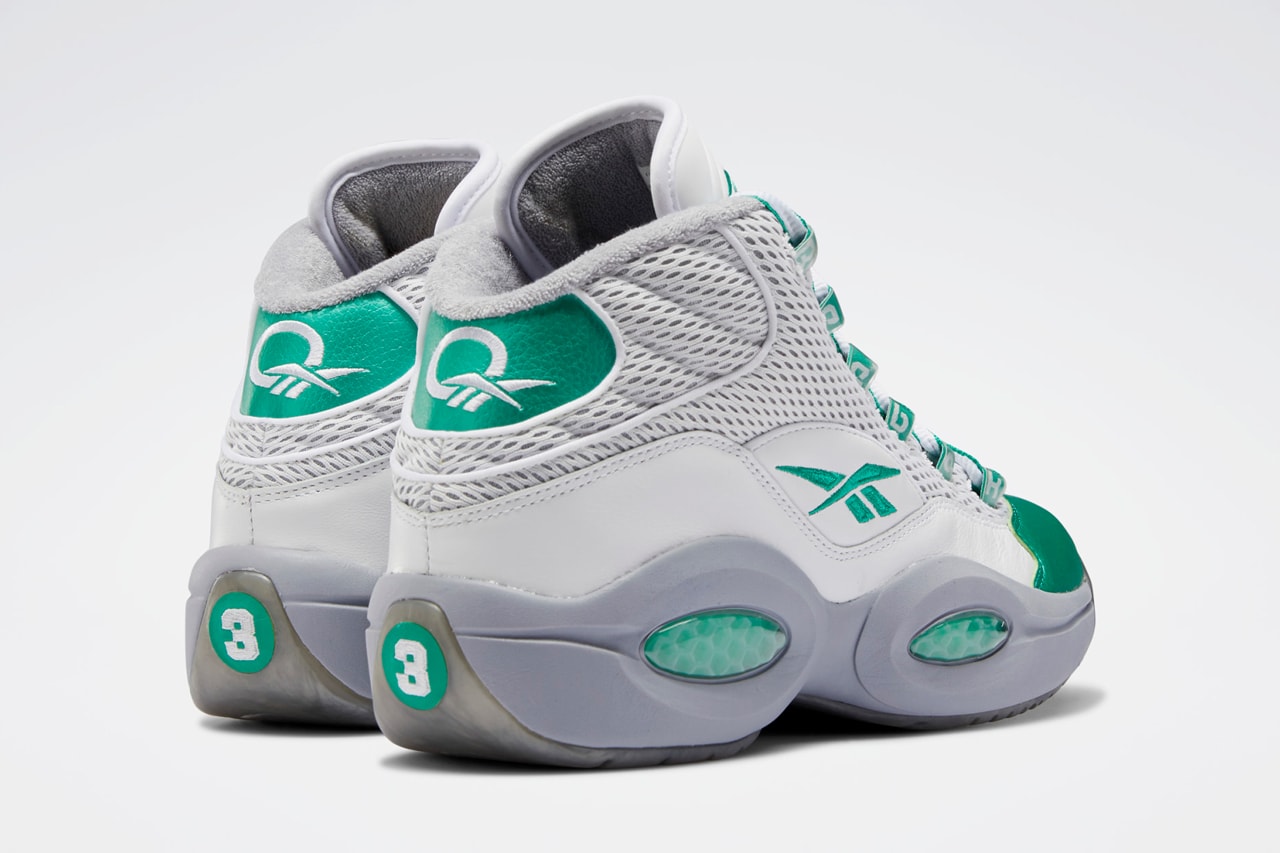 reebok question mid white court green cool shadow gray philadelphia eagles allen iverson FZ3993 official release date info photos price store list buying guide