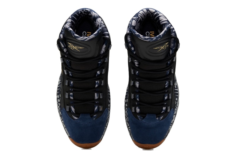 reebok question mid allen iverson classic black collegiate navy blue solid grey gum brown FX4991 official release date info photos price store list buying guide