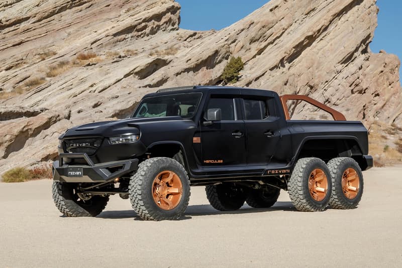 Rezvani Hercules 6x6 Military Edition SUV Truck Six Wheeler 6WD 4WD Off Road Monster Machine 1300 BHP 7.0-Liter V8 Dodge Demon SRT Hellcat Engine Power Speed Performance Bulletproof Ballistic Protection Night Vision