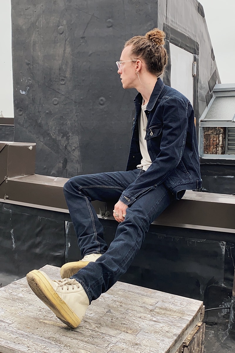 Rick Owens PERFORMA FW20 Made in Japan Collection Self Edge exclusive black-wax Workwear Type III jeans 