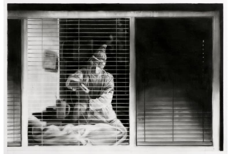 robert longo storm of hope exhibition jeffrey deitch gallery los angeles charcoal drawings sculptures