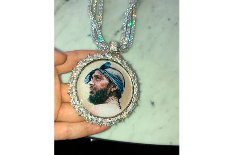 Roddy Ricch Nipsey Hussle Homage Chain Eliantte & Co. Photos Info