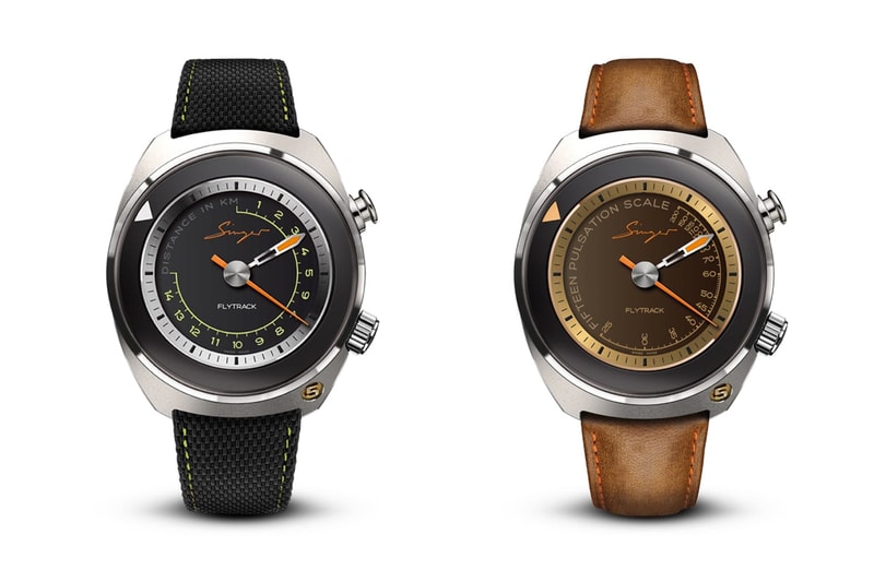 singer reimagined flytrack time only chronographs 60 seconds tachymeter telemeter pulsometer two hands 