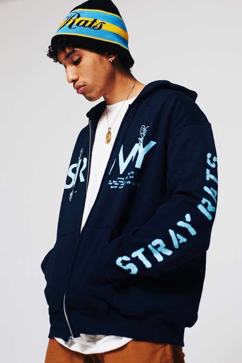 Stray Rats Fall Winter 2020 Lookbook menswear streetwear fw20 collection hoodies t shirts sweaters crewnecks