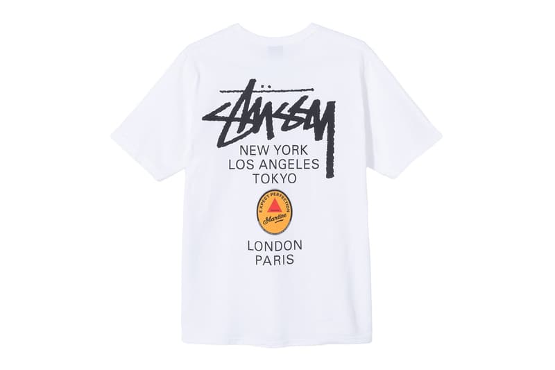 Stüssy 40th Anniversary World Tour T-Shirt Collab Rick Owens Virgil Abloh Takahiro Miyashita Marc Jacobs Martine Rose Release info Date Buy Price