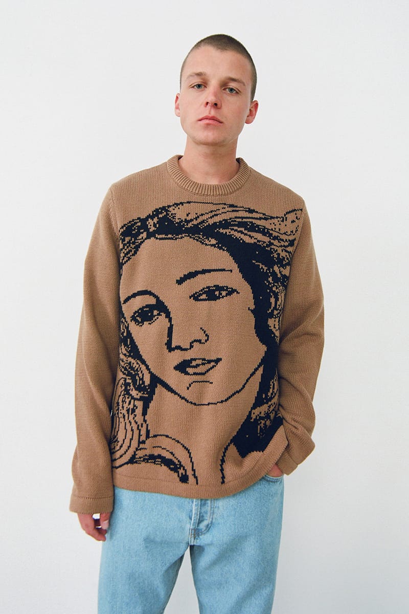 stussy brown crewneck