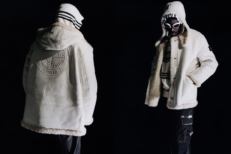 Supreme Stone Island Fall Winter 2020 Collection release Info Collaboration Crinkle Down Jacket nylon Cargo Pant cotton Top nylon Shoulder Bag nylon 6-Panel cotton corduroy Jacket Pant Crusher cotton Hooded Sweatshirt Sweatshort custom dye Glow-in-the-Dark Balaclava Baruffaldi Rek Goggles