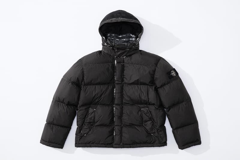 Supreme Stone Island Fall Winter 2020 Collection release Info Collaboration Crinkle Down Jacket nylon Cargo Pant cotton Top nylon Shoulder Bag nylon 6-Panel cotton corduroy Jacket Pant Crusher cotton Hooded Sweatshirt Sweatshort custom dye Glow-in-the-Dark Balaclava Baruffaldi Rek Goggles