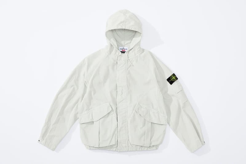 Supreme Stone Island Fall Winter 2020 Collection release Info Collaboration Crinkle Down Jacket nylon Cargo Pant cotton Top nylon Shoulder Bag nylon 6-Panel cotton corduroy Jacket Pant Crusher cotton Hooded Sweatshirt Sweatshort custom dye Glow-in-the-Dark Balaclava Baruffaldi Rek Goggles