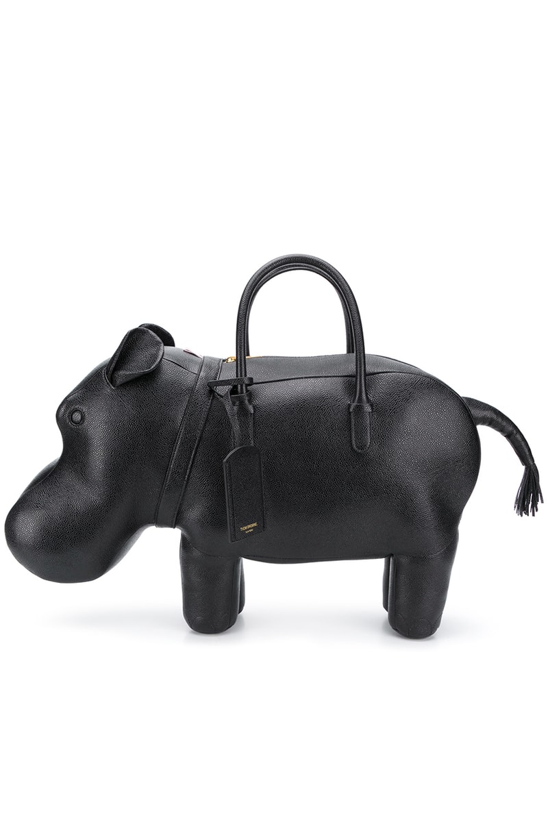 Thom Browne Fall 2020 Animal Icon Leather Bags, Goods fw20 collection menswear womenswear hector wallet passport card holder accessories leather pebble italy limited edition monkey bear cheetah elephant giraffe hippo lion pig rabbit rat sheep zebra